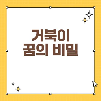 거북이 꿈해몽: 다양한 꿈의 의미와 상징을 풀어보자