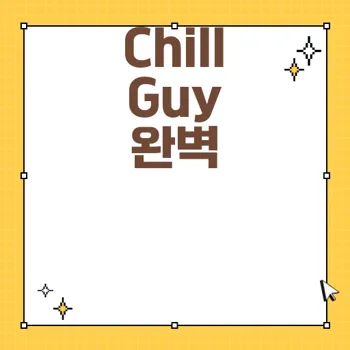 Chill Guy 뜻과 활용법 완벽 정리