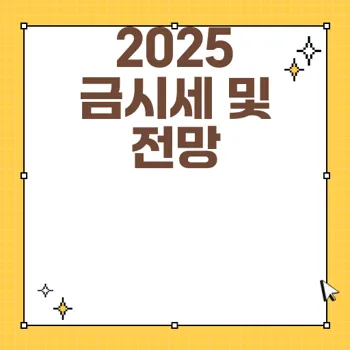 2025년 금시세 전망과 통화 정책의 영향