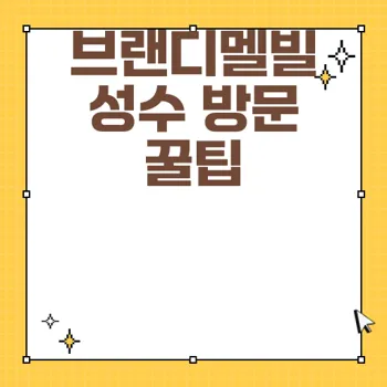 브랜디멜빌 성수 매장 방문 꿀팁 및 패션 아이템 특성 파악하기